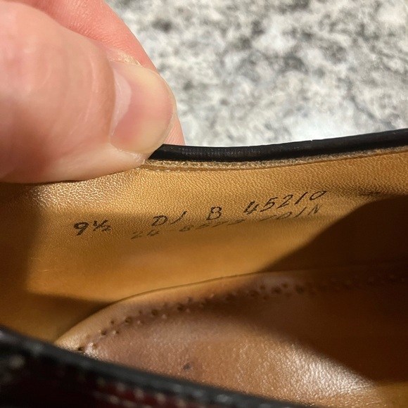 Men’s Johnston & Murphy Heritage Oxford  Leather Dress Shoes Size 9.5 - Picture 6 of 6